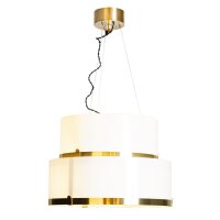 Suspension verre métal E27 largeur 50 cm H : max....