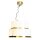 Suspension verre métal E27 largeur 50 cm H : max. 120 cm