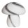 Lampe de table verre 30 cm de haut blanc marbré E27 look champignon