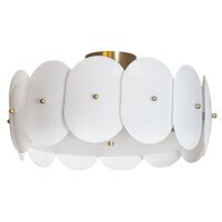 Lampe de plafonnier métal verre E27 D : 53 cm en...