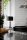 Lampe de table métal tissu 47 cm chrome noir E27 anguleux
