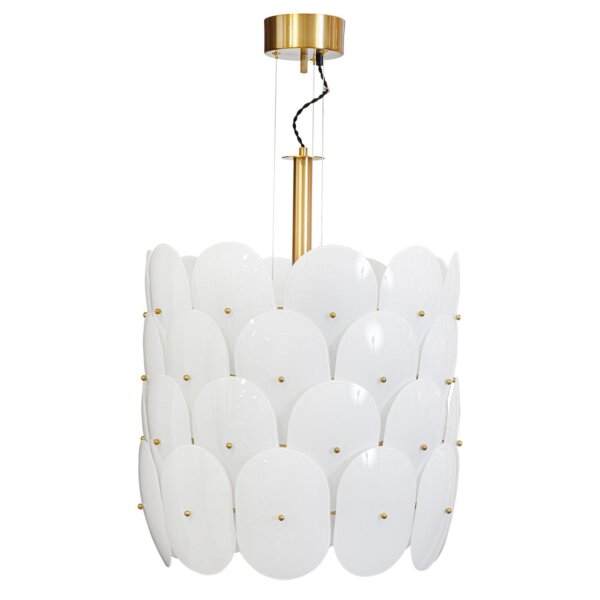 Lampe à suspendre verre métal Ø 50 cm H : max. 120 cm E27