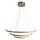 Lustre LED L : 80 cm 3 anneaux bois 2700 K blanc chaud