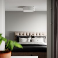 Lampe de plafonnier D : 60 cm rond Moderne Blanc...