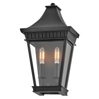 Applique extérieure Noir E14 IP44 H : 39,4 cm...