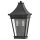 Applique extérieure Noir E14 IP44 H : 39,4 cm Aluminium Verre