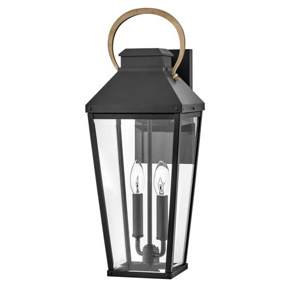 Applique extérieure verre aluminium E14 IP44 hauteur 55,6 cm