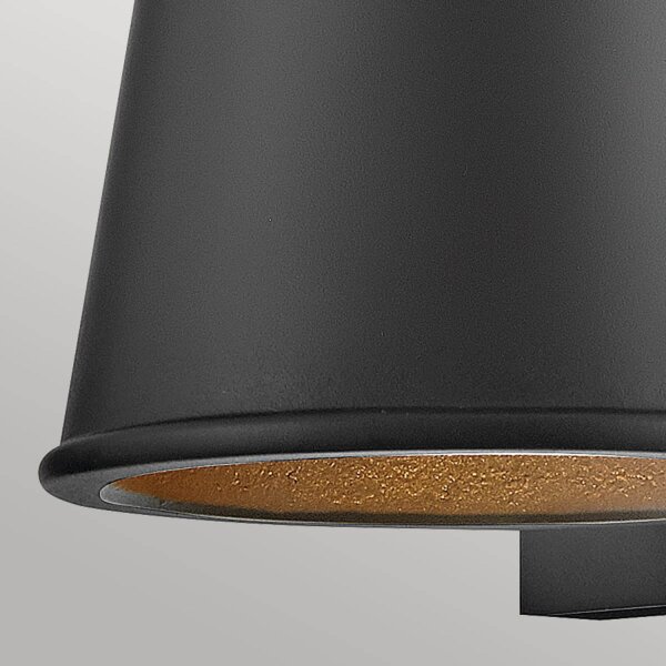 Downlight Terrasse Noir LED GU10 petit H : 15,4 cm