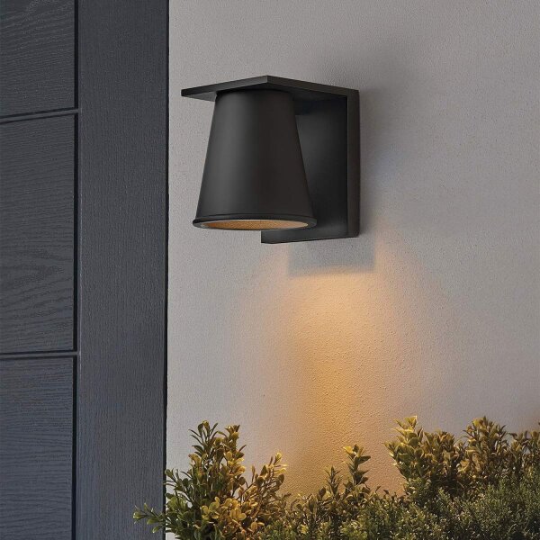 Downlight Terrasse Noir LED GU10 petit H : 15,4 cm