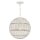 Lampe dextérieur suspendue Abat-jour corbeille E27 IP44 Ø 40,5 cm Blanc antique