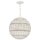 Lampe dextérieur suspendue Abat-jour corbeille E27 IP44 Ø 40,5 cm Blanc antique