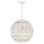 Lampe dextérieur suspendue Abat-jour corbeille E27 IP44 Ø 40,5 cm Blanc antique