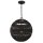 Suspension extérieure abat-jour corbeille E27 IP44 en bronze foncé