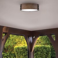 Lampe dextérieur ronde D : 38,1 cm IP44 E14 aspect...