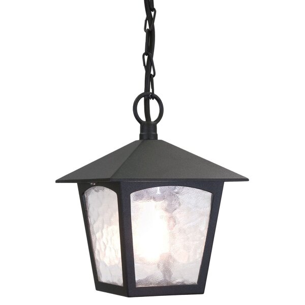Lampe dextérieur noir aluminium verre ajustable E27