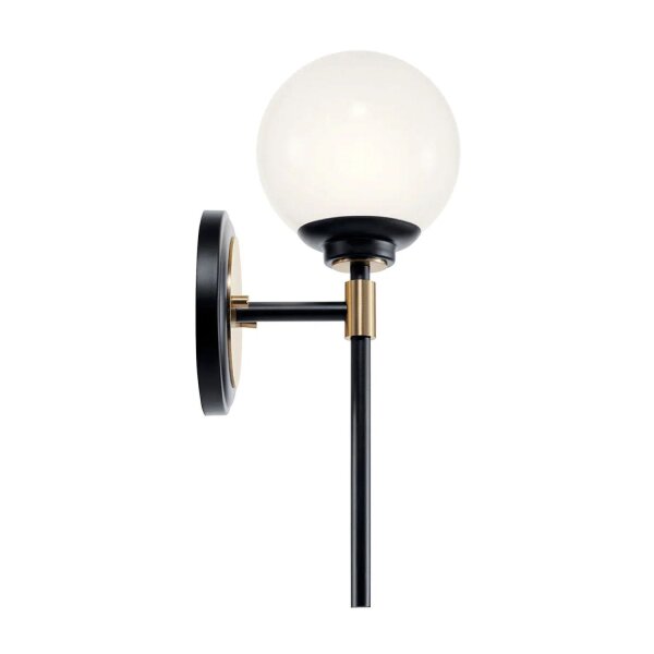 Lampe de salle de bain IP44 LED G9 34,8 cm de haut Métal Verre