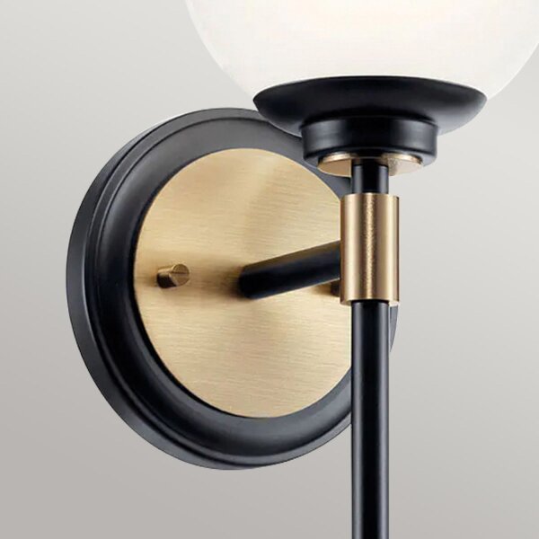 Lampe de salle de bain IP44 LED G9 34,8 cm de haut Métal Verre