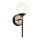 Lampe de salle de bain IP44 LED G9 34,8 cm de haut Métal Verre