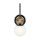 Lampe de salle de bain IP44 LED G9 34,8 cm de haut Métal Verre