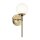 Applique murale salle de bain Abat-jour sphérique H : 34,8 cm avec LED G9 3000K
