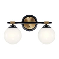 Lampe de salle de bain LED G9 verre métal IP44...