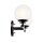 Lampe de salle de bain LED G9 verre métal IP44 L:37,3 cm Boule
