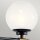 Lampe de salle de bain LED G9 verre métal IP44 L:37,3 cm Boule