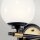 Lampe de salle de bain LED G9 verre métal IP44 L:37,3 cm Boule