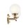 Luminaire de salle de bain mural avec 2x G9 LED 37,3 cm de large IP44 verre métal