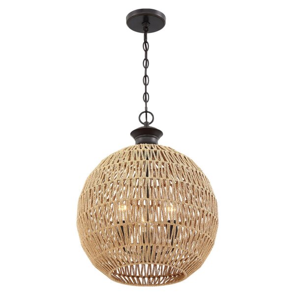 Suspension ronde Ø 46,5 cm H : max. 251,4 cm Cordon Abat-jour