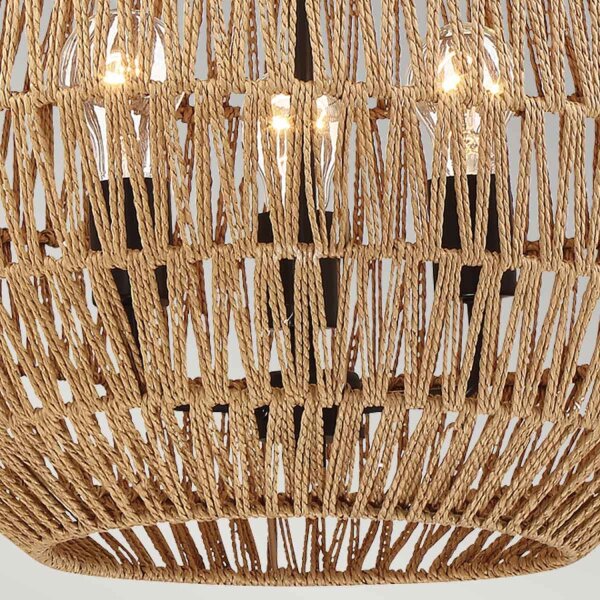 Suspension ronde Ø 46,5 cm H : max. 251,4 cm Cordon Abat-jour