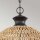 Suspension ronde Ø 46,5 cm H : max. 251,4 cm Cordon Abat-jour