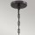 Suspension ronde Ø 46,5 cm H : max. 251,4 cm Cordon Abat-jour