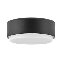 Lampe de plafonnier ronde Ø 30,5 cm noir blanc...