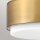 Plafonnier métal verre D : 30,5 cm rond 2x E27 laiton blanc