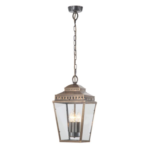 Suspension dextérieur FREDDIE laiton verre inoxydable