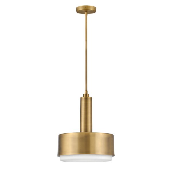 Lampe à suspendre métal verre D : 33 cm H : max. 140,4 cm en laiton