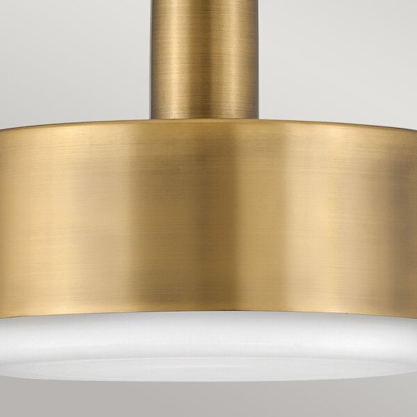 Lampe à suspendre métal verre D : 33 cm H : max. 140,4 cm en laiton