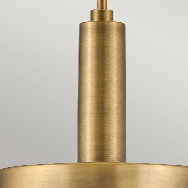 Lampe à suspendre métal verre D : 33 cm H : max. 140,4 cm en laiton