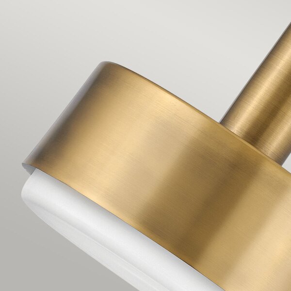 Lampe à suspendre métal verre D : 33 cm H : max. 140,4 cm en laiton