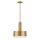 Lampe à suspendre métal verre D : 33 cm H : max. 140,4 cm en laiton