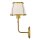 Applique tissu métal E27 hauteur 40 cm avec interrupteur