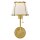 Applique tissu métal E27 hauteur 40 cm avec interrupteur