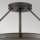 Lampe de plafonnier ronde Ø 55,8 cm Noir Blanc 4x E14 Métal Verre