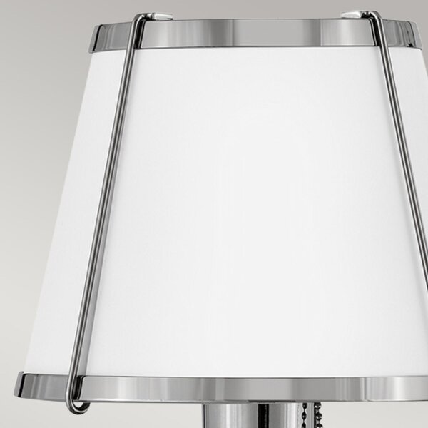 Applique avec interrupteur métal hauteur 40 cm nickel blanc