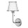 Applique avec interrupteur métal hauteur 40 cm nickel blanc