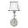 Applique avec interrupteur métal hauteur 40 cm nickel blanc