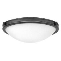 Plafonnier rond Ø 48,3 cm Noir Blanc Métal...