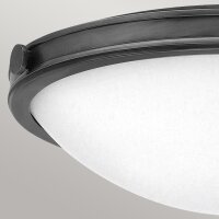 Plafonnier rond Ø 48,3 cm Noir Blanc Métal...