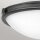 Plafonnier rond Ø 48,3 cm Noir Blanc Métal Verre